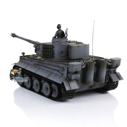 HengLong Factory 1/16 3818 German Tiger 1 Full Metal Chassis Plastic Upper Hull RTR RC Tank Sound 360 Degrees Turret Smoke Gearbox