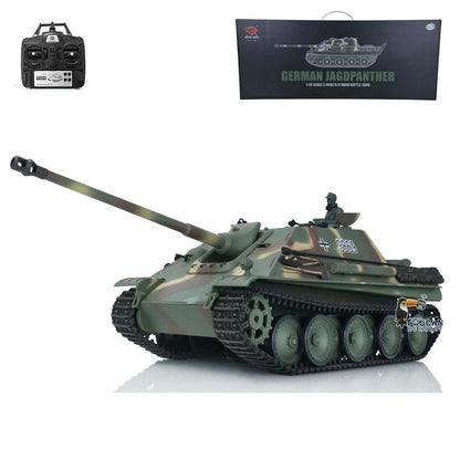 Henglong 1/16 TK7.0 Plastic Jadpanther 3869 RTR RC Tank 2.4G w/ BB Shooting Unit Smoking Road Wheels Engine Sound Outdoor Tank