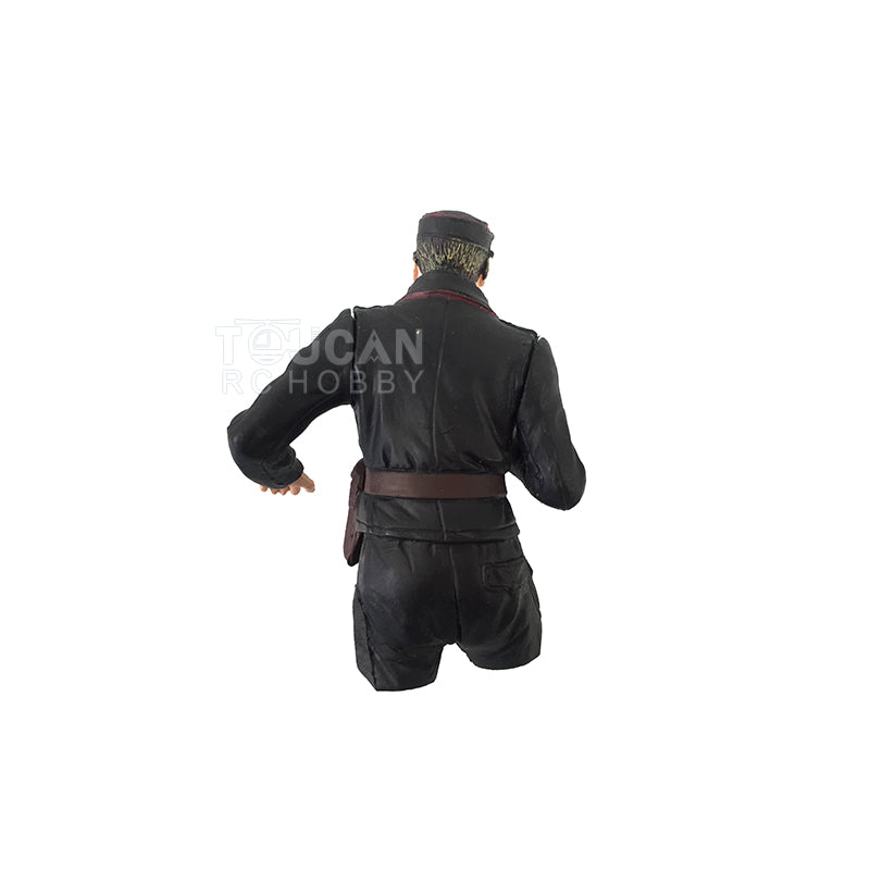 Resin Male Soldier Figure Gunner Telescope in hand Decoration Parts For Henglong 1/16 Scale RC Remote Control Tank Model Black