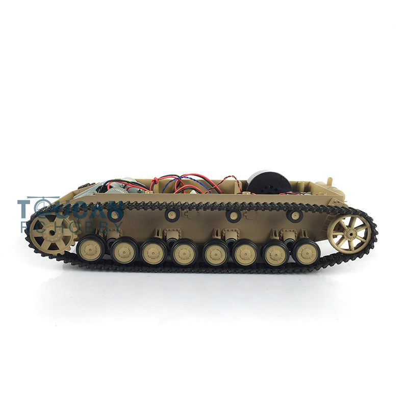 Chassis W/ Plastic Tracks Wheels for Henglong 1/16 German Panzer IV F RC Tank 3858 Remote Controlled Armored Vehicle Simulation Model