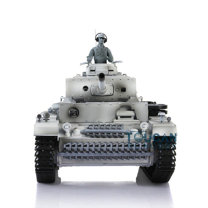 Henglong 1/16 RTR RC Tank 3848 TK7.0 Customized Panzer III L 360 Degrees Rotating Turret FPV Metal Tracks Road Wheels Smoking Gearbox