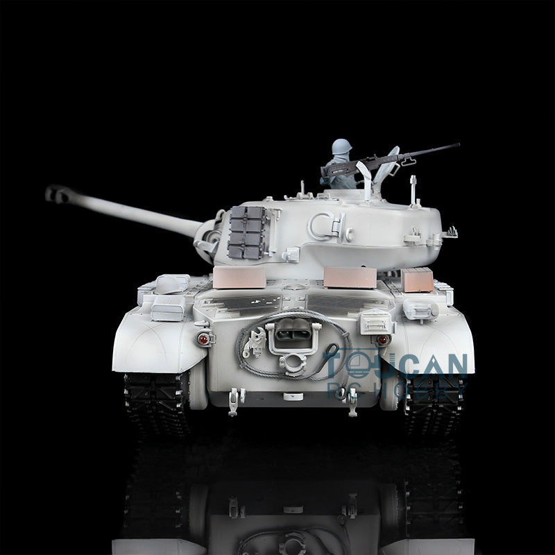 Henglong 1/16 TK7.0 Customized M26 Pershing RTR RC Tank 3838 w/ 360 Degrees Rotating Turret Metal Tracks Sprocket Road Wheels Smoking