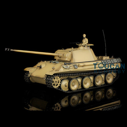 Henglong Remote Control Tank Model TK7.0 German Panther G 3879 1/16 Plastic RC Tank Model W/ FPV 360 Degrees Rotating Turret 2 Sounds