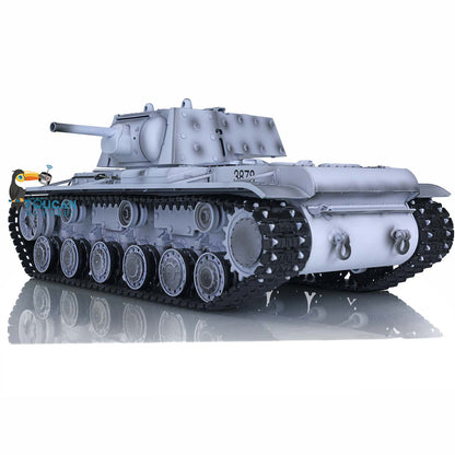 Henglong RC Tank Model 1/16 TK7.0 Plastic 3878 Soviet Union KV-1 w/ FPV 360 Degrees Rotating Turret BB Shooting Sound Effect 2.4Ghz