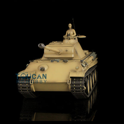 Henglong Remote Control Tank Model TK7.0 German Panther G 3879 1/16 Plastic RC Tank Model W/ FPV 360 Degrees Rotating Turret 2 Sounds