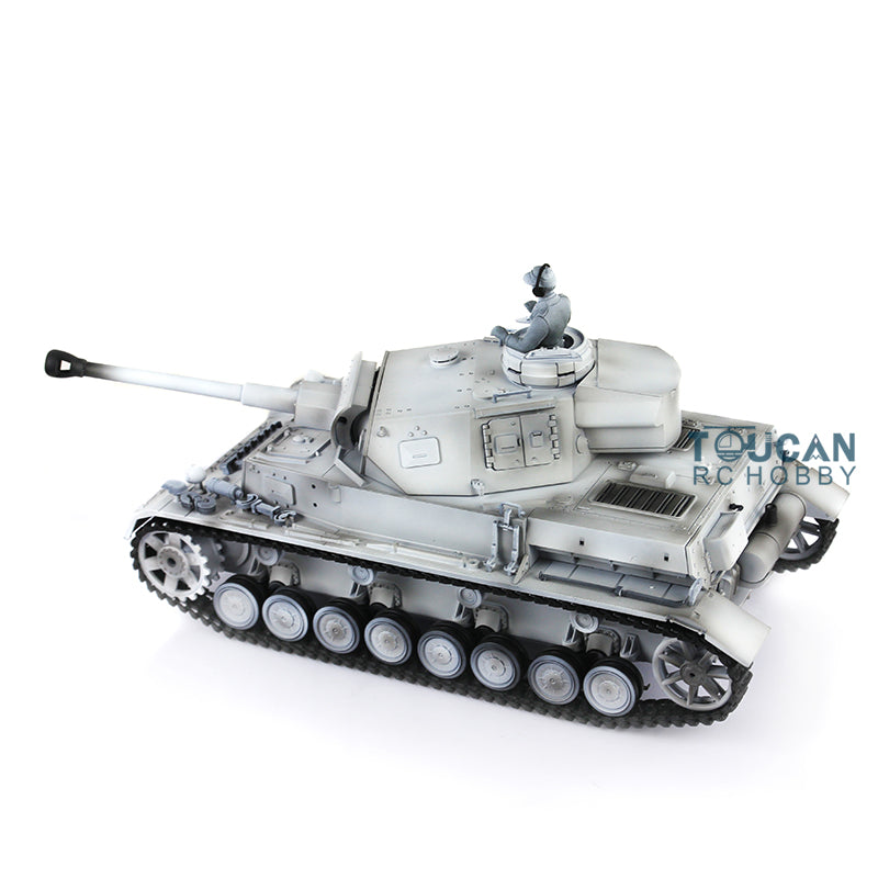 2.4G Henglong 1/16 RC Tank Model 3859 Plastic German Panzer IV F2 RTR 7.0 Tank Model w/ Smoking Gearbox BB Shooting Road Wheels Tracks