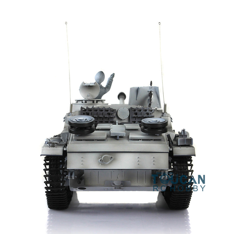 Henglong 1/16 TK7.0 3868 Plastic German Stug III RTR RC Tank Model w/ FPV Road Wheels Turret Barrel BB Shooting Outdoor Tank Model