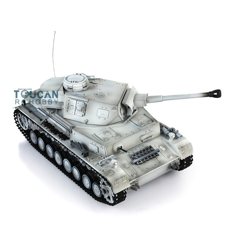 2.4G Henglong 1/16 RC Tank Model 3859 Plastic German Panzer IV F2 RTR 7.0 Tank Model w/ Smoking Gearbox BB Shooting Road Wheels Tracks