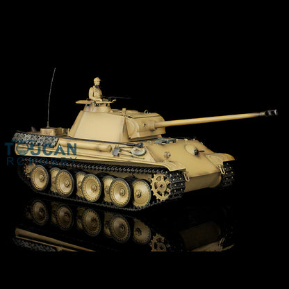 Henglong 1/16 Plastic Radio Control Tank 3879 TK7.0 German Panther G RTR Tank 2.4G w/ Engine Sound Smoking Gearbox on RC Tank