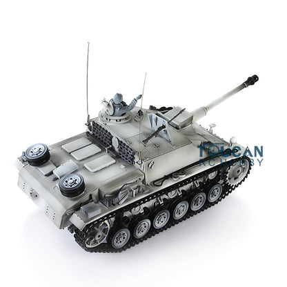 Henglong 1/16 TK7.0 3868 Plastic German Stug III RTR RC Tank Model w/ FPV Road Wheels Turret Barrel BB Shooting Outdoor Tank Model