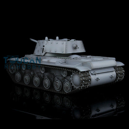 Henglong 1/16 TK7.0 RC Tank 3878 Customized Soviet KV-1 w/ 360 Degrees Rotating Turret Metal Tracks Road Wheels Tracks Sprocket Wheel