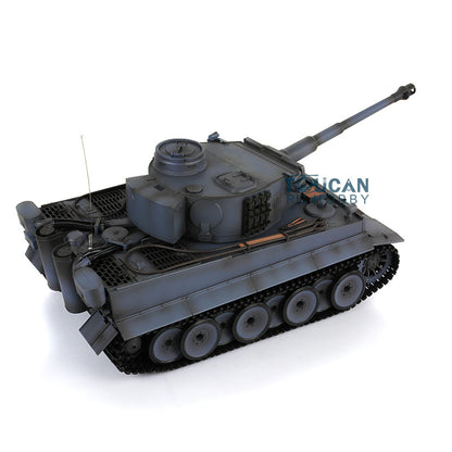 Henglong 1/16  TK7.0 Version Plastic German Tiger I RC Tank 3818Remote Control Tank Sound Effect Smoking Gearbox w/o Recoil Barrel