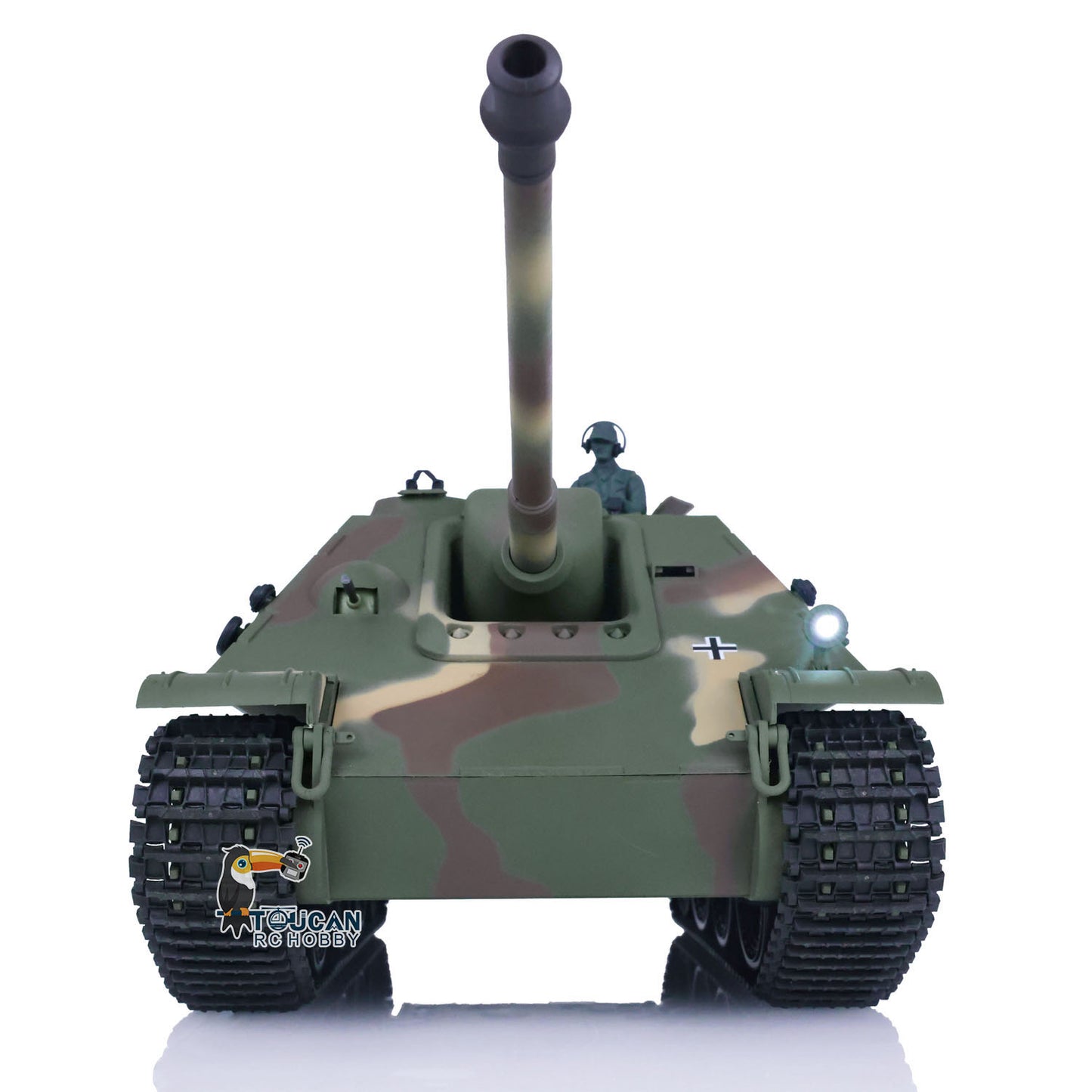 Henglong 1/16 TK7.0 Plastic Jadpanther 3869 RTR RC Tank 2.4G w/ BB Shooting Unit Smoking Road Wheels Engine Sound Outdoor Tank