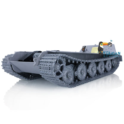 100% Metal RC Tank Chassis With Steel Driving Gearbox for Heng Long 1/16 2.4Ghz German King Tiger Modification Emulation Models