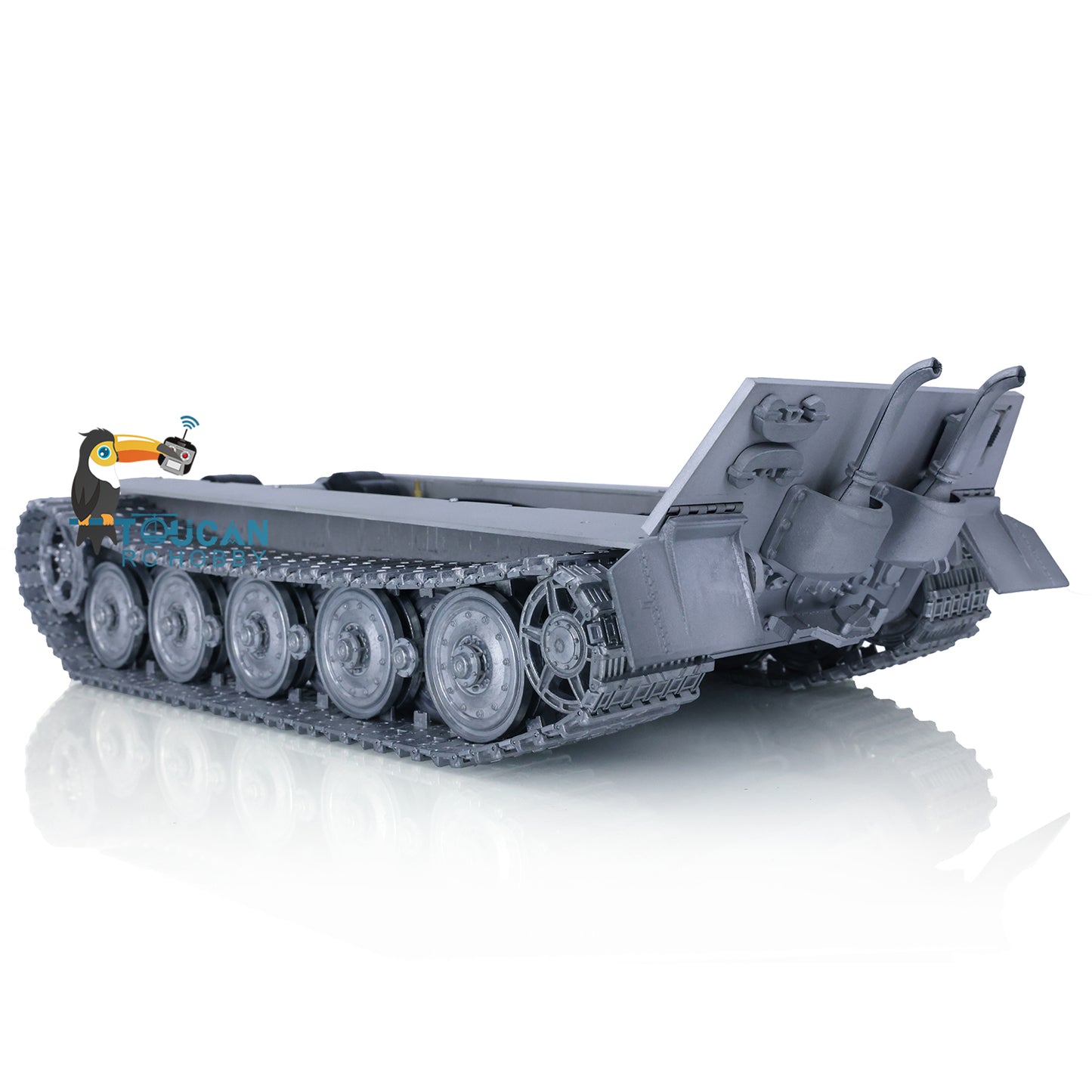 100% Metal RC Tank Chassis With Steel Driving Gearbox for Heng Long 1/16 2.4Ghz German King Tiger Modification Emulation Models