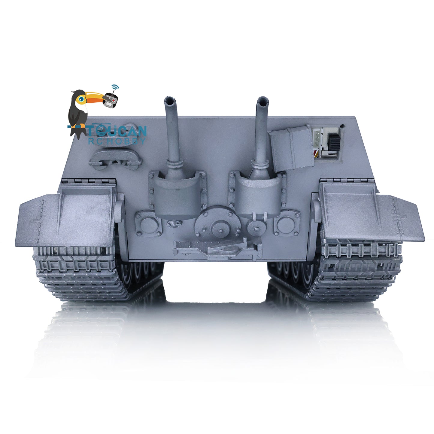 100% Metal RC Tank Chassis With Steel Driving Gearbox for Heng Long 1/16 2.4Ghz German King Tiger Modification Emulation Models