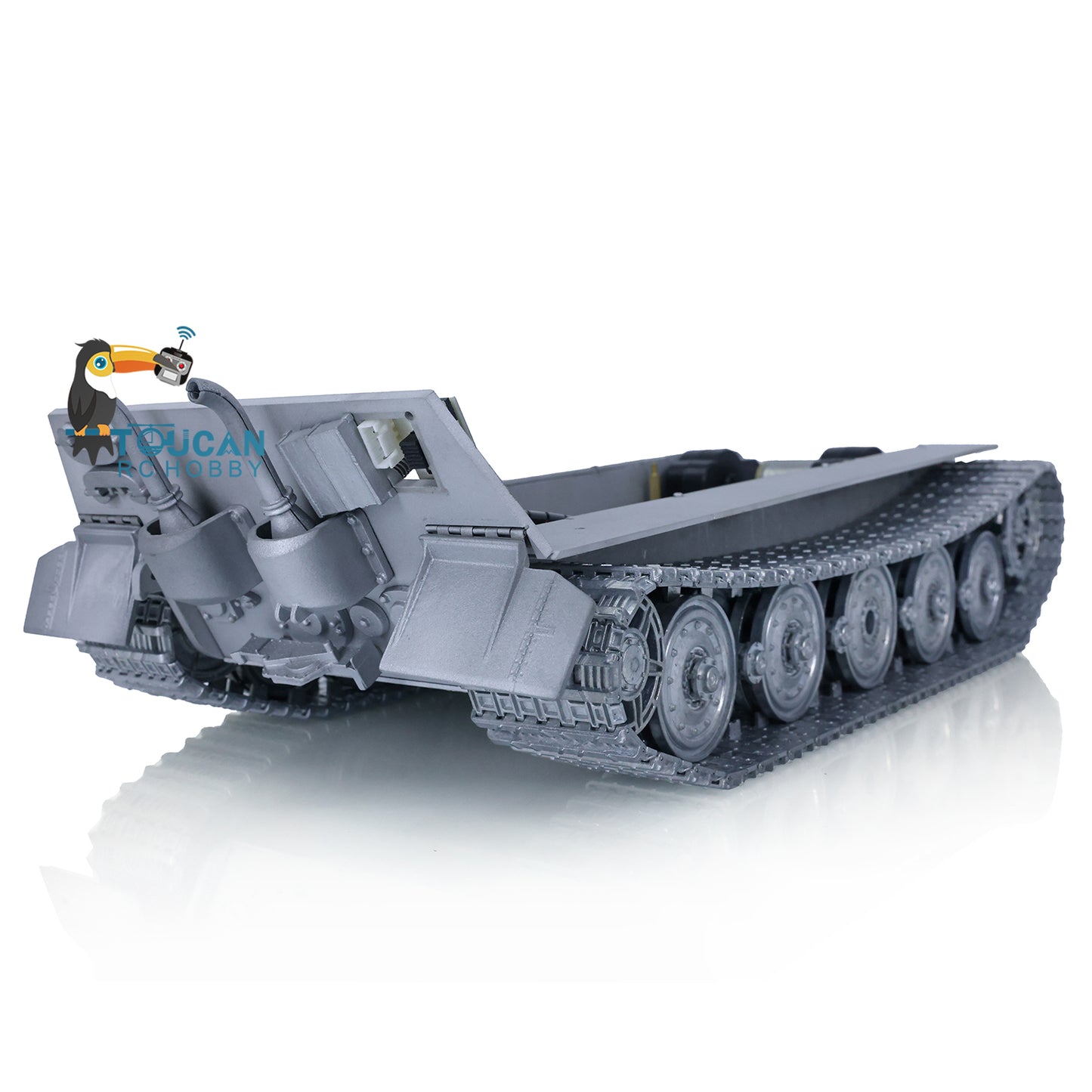 100% Metal RC Tank Chassis With Steel Driving Gearbox for Heng Long 1/16 2.4Ghz German King Tiger Modification Emulation Models