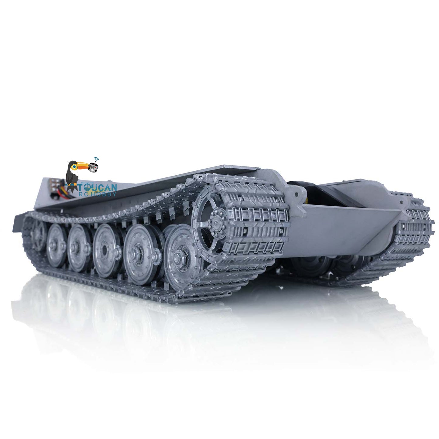 100% Metal RC Tank Chassis With Steel Driving Gearbox for Heng Long 1/16 2.4Ghz German King Tiger Modification Emulation Models