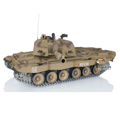 Henglong 1:16 British Challenger II RC Tank 3908 RTR TK7.0 W/ 360 Degrees Turret Speaker Smoke Unit Metal Tracks Steel Gearbox