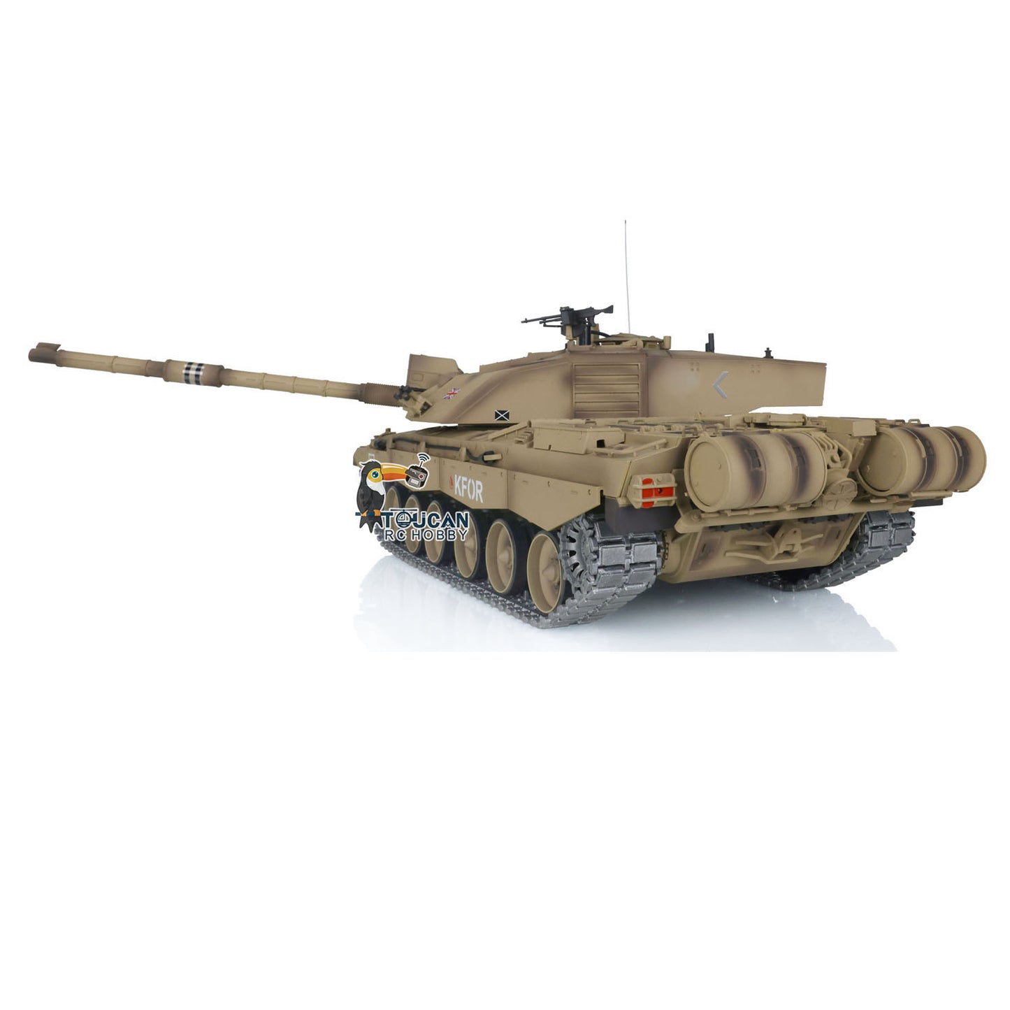 Henglong 1:16 British Challenger II RC Tank 3908 RTR TK7.0 W/ 360 Degrees Turret Speaker Smoke Unit Metal Tracks Steel Gearbox