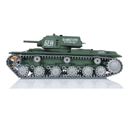 Henglong 1/16 TK7.0 RC Tank 3878 Customized Soviet KV-1 w/ 360 Degrees Rotating Turret Metal Tracks Road Wheels Tracks Sprocket Wheel