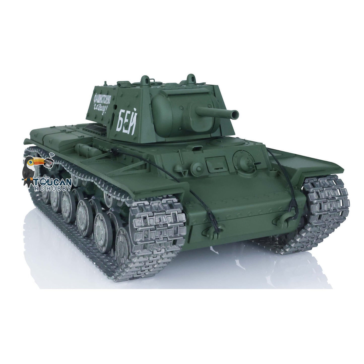 Henglong Radio Control Tank 3878 TK7.0 Soviet KV-1 BB Shooting Tank w/ FPV Metal Tracks Road Wheels Idler Sprocket Wheels 1/16