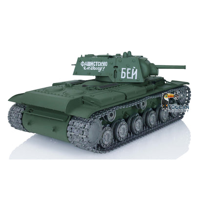 Henglong Radio Control Tank 3878 TK7.0 Soviet KV-1 BB Shooting Tank w/ FPV Metal Tracks Road Wheels Idler Sprocket Wheels 1/16