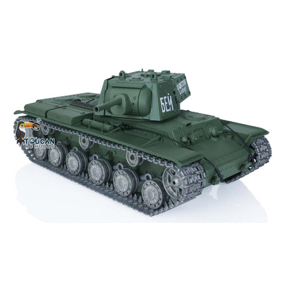 Henglong 1/16 TK7.0 RC Tank 3878 Customized Soviet KV-1 w/ 360 Degrees Rotating Turret Metal Tracks Road Wheels Tracks Sprocket Wheel