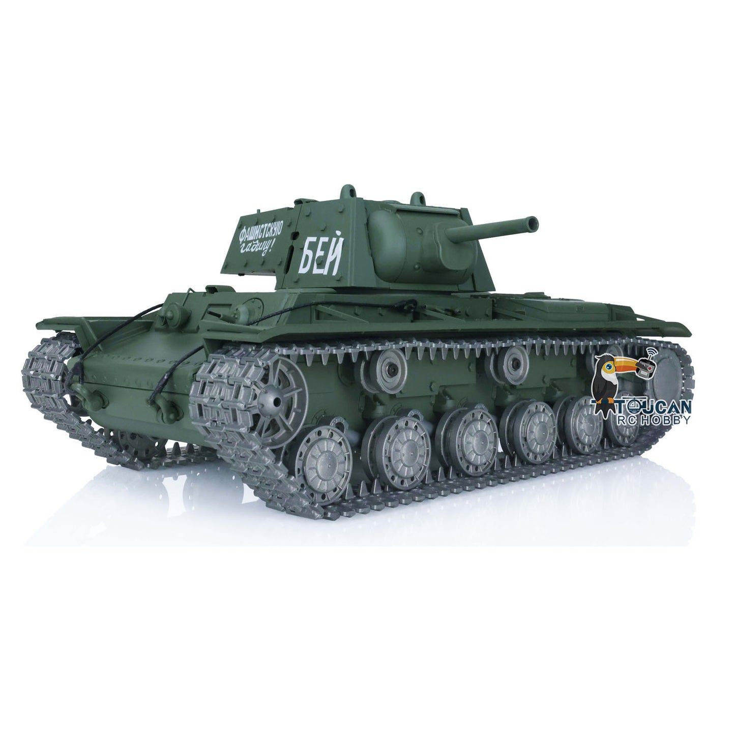 Henglong Radio Control Tank 3878 TK7.0 Soviet KV-1 BB Shooting Tank w/ FPV Metal Tracks Road Wheels Idler Sprocket Wheels 1/16