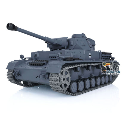 Henglong 1/16 TK7.0 Upgraded German Panzer IV F2 RTR RC Tank 3859 w/ Metal Tracks Idler Sprocket Wheels Smoking Gearbox Sound Effect