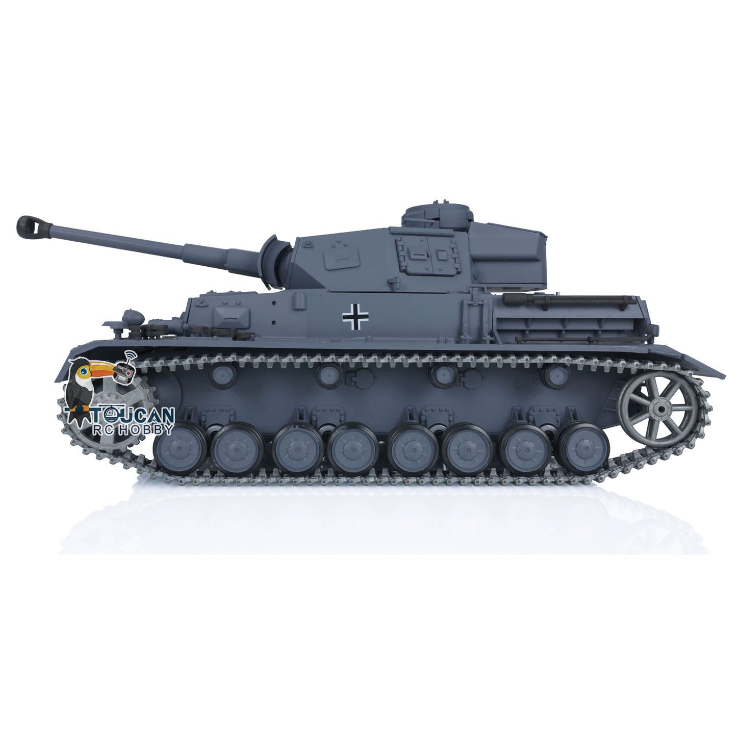 Henglong 1/16 TK7.0 Upgraded Panzer IV F2 Radio Control Tank 3859 w/ FPV 360 Degrees Rotating Turret Metal Idler Sprocket Engine Sound