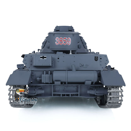 Henglong 1/16 TK7.0 Upgraded Panzer IV F2 Radio Control Tank 3859 w/ FPV 360 Degrees Rotating Turret Metal Idler Sprocket Engine Sound