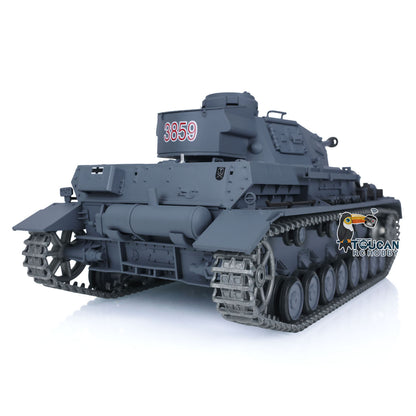 Henglong 1/16 TK7.0 Upgraded Panzer IV F2 Radio Control Tank 3859 w/ FPV 360 Degrees Rotating Turret Metal Idler Sprocket Engine Sound