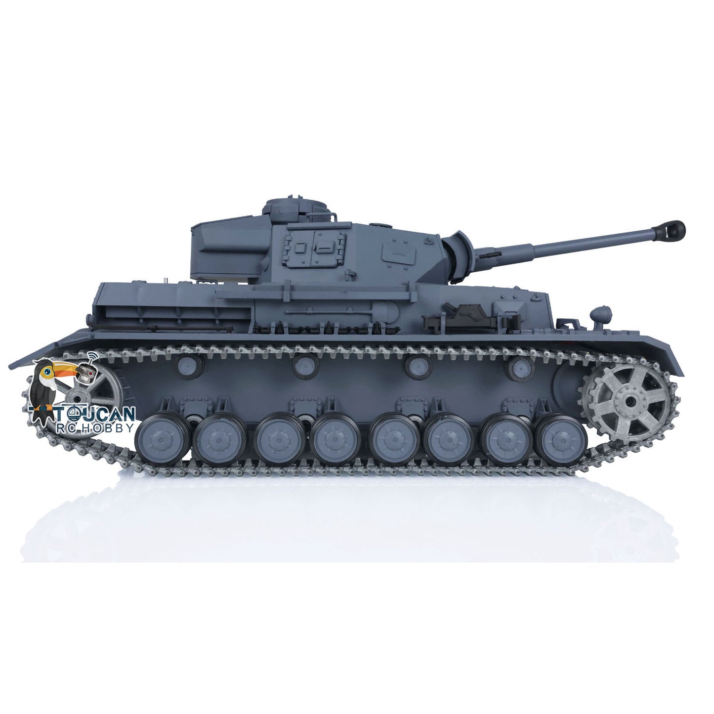 Henglong 1/16 TK7.0 Upgraded Panzer IV F2 Radio Control Tank 3859 w/ FPV 360 Degrees Rotating Turret Metal Idler Sprocket Engine Sound