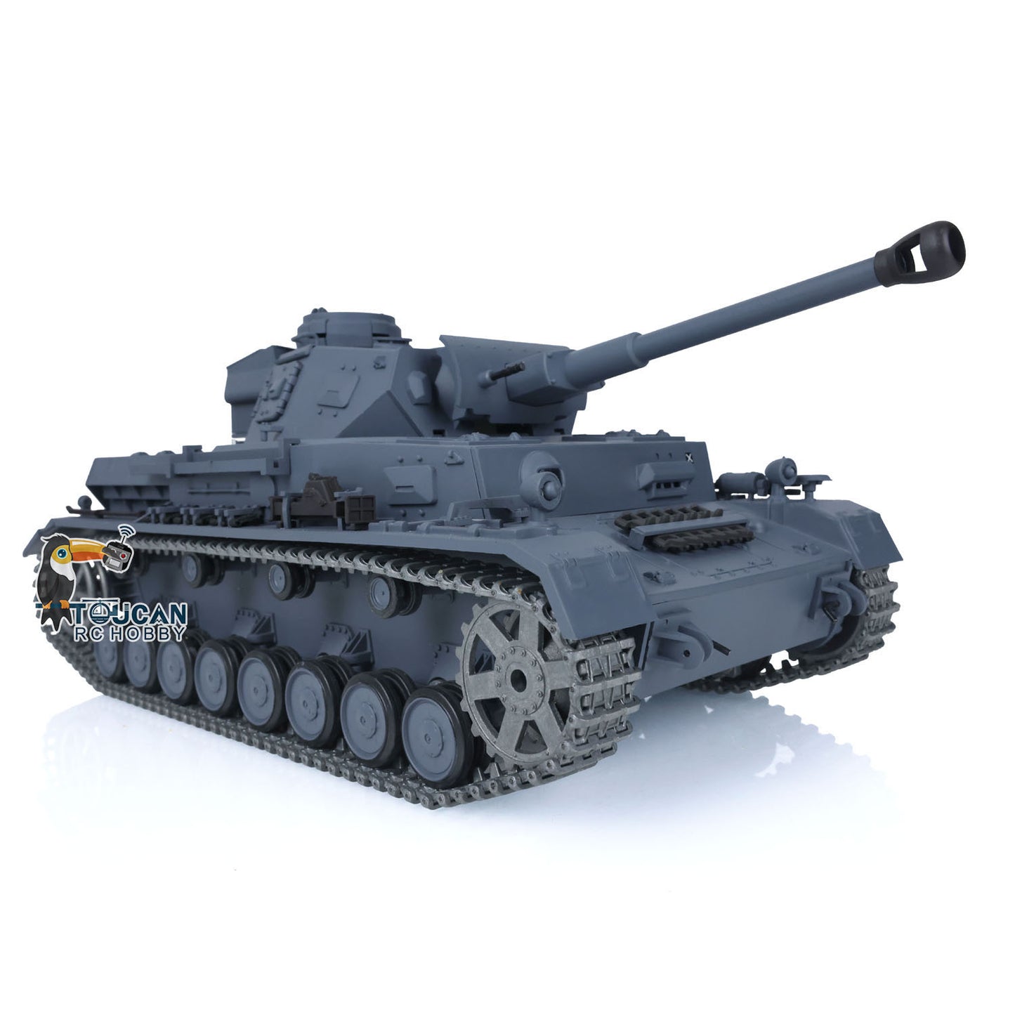 Henglong 1/16 TK7.0 Upgraded Panzer IV F2 Radio Control Tank 3859 w/ FPV 360 Degrees Rotating Turret Metal Idler Sprocket Engine Sound