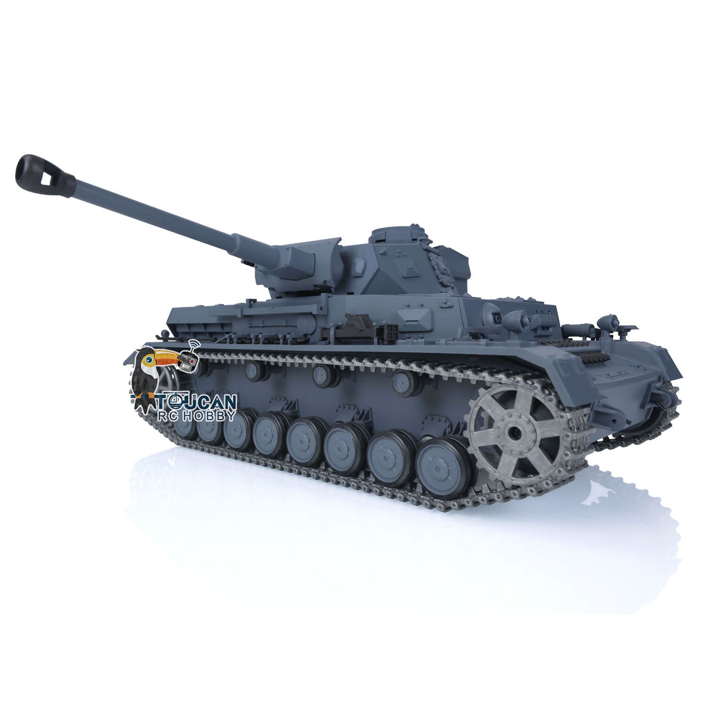 Henglong 1/16 TK7.0 Upgraded Panzer IV F2 Radio Control Tank 3859 w/ FPV 360 Degrees Rotating Turret Metal Idler Sprocket Engine Sound