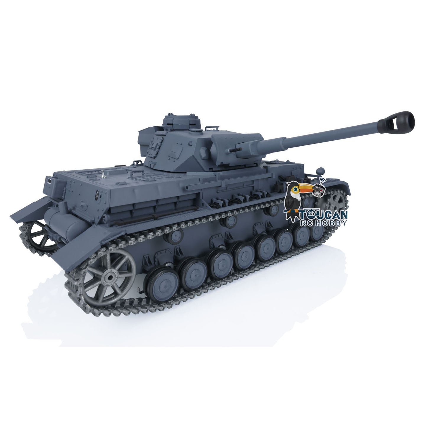 Henglong 1/16 TK7.0 Upgraded Panzer IV F2 Radio Control Tank 3859 w/ FPV 360 Degrees Rotating Turret Metal Idler Sprocket Engine Sound