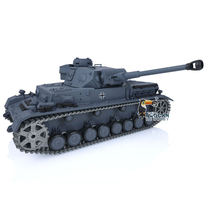 Henglong 1/16 TK7.0 Upgraded German Panzer IV F2 RTR RC Tank 3859 w/ Metal Tracks Idler Sprocket Wheels Smoking Gearbox Sound Effect