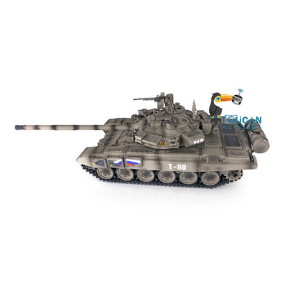 Henglong 1/16 Scale 7.0 Plastic Russian T90 RTR RC Tank 3938 With 360 Degrees Turret Red Eyes Infrared Fighting System Airsoft