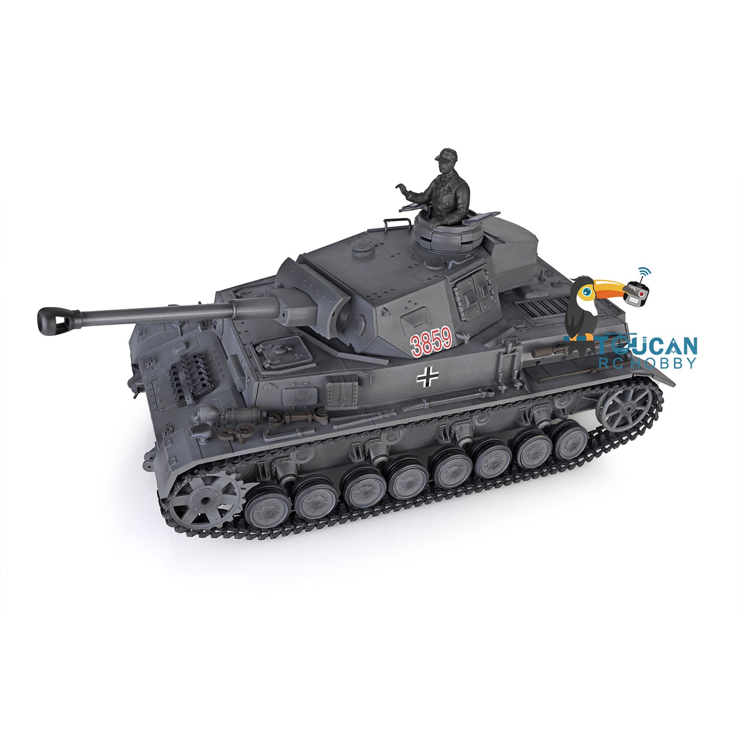 Henglong 1/16 TK7.0 Radio Control Tank Model 3859 RC Plastic German Panzer IV F2 w/ 360 Degrees Rotating Turret Infrared Battle System