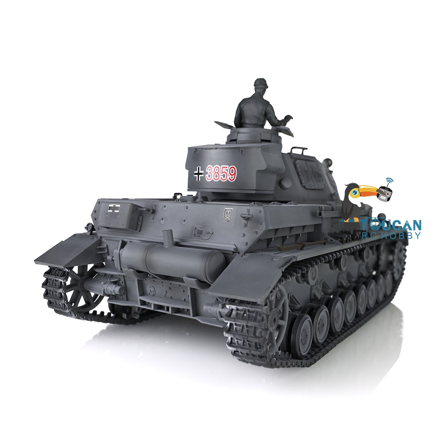 Henglong 1/16 TK7.0 Radio Control Tank Model 3859 RC Plastic German Panzer IV F2 w/ 360 Degrees Rotating Turret Infrared Battle System