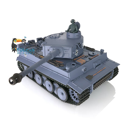 Henglong 1/16  TK7.0 Version Plastic German Tiger I RC Tank 3818Remote Control Tank Sound Effect Smoking Gearbox w/o Recoil Barrel