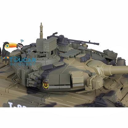 US Warehouse 2.4Ghz Henglong 1/16 Scale 7.0 Upgraded Russian T90 RTR RC Tank Model 3938 W/ Metal Tracks Idlers Sprockets