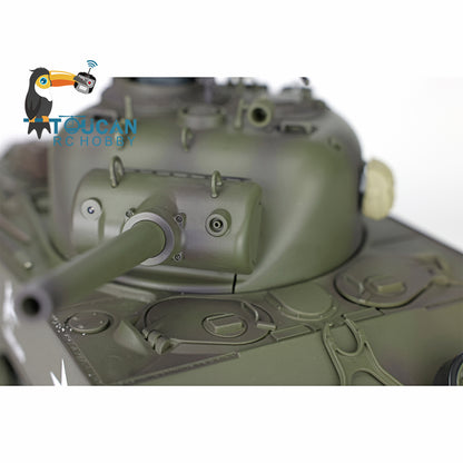 1/16 TK7.0 Henglong Plastic M4A3 Sherman RC Tank 3898 W/ 360 Degrees Rotating Turret Outdoor Battling Tank Smoking Tank