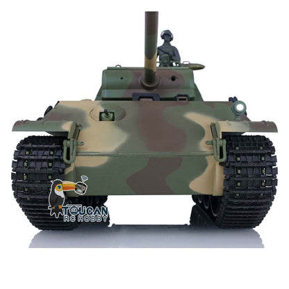 Henglong Remote Control Tank Model TK7.0 German Panther G 3879 1/16 Plastic RC Tank Model W/ FPV 360 Degrees Rotating Turret 2 Sounds