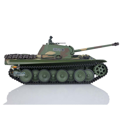 Henglong Remote Control Tank Model TK7.0 German Panther G 3879 1/16 Plastic RC Tank Model W/ FPV 360 Degrees Rotating Turret 2 Sounds