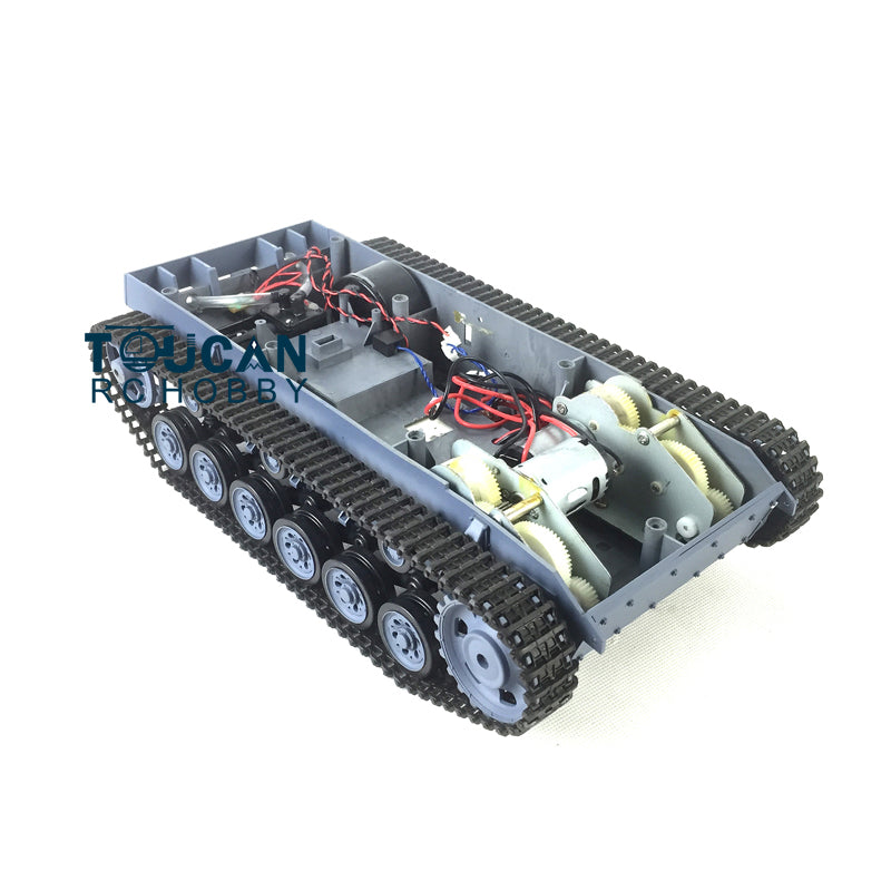 Chassis W/ Plastic Tracks Wheels for Henglong 1/16 Scale German Stug III RC Tank 3868 Radio Controlld Military Vehicle Parts