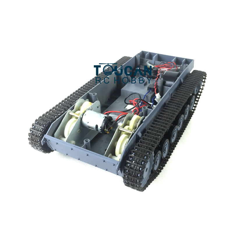 Chassis W/ Plastic Tracks Wheels for Henglong 1/16 Scale German Stug III RC Tank 3868 Radio Controlld Military Vehicle Parts