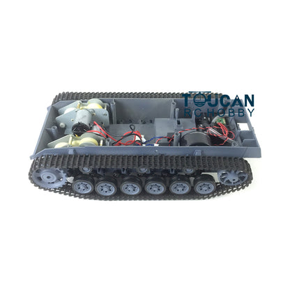 Chassis W/ Plastic Tracks Wheels for Henglong 1/16 Scale German Stug III RC Tank 3868 Radio Controlld Military Vehicle Parts