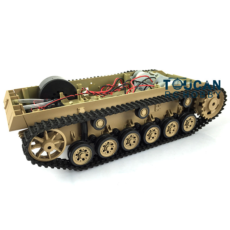 Henglong 1/16 Chassis W/ Plastic Tracks Wheels for German Panzer III H RC Tank 3849 Remote Controlled Armored Vehicle Model